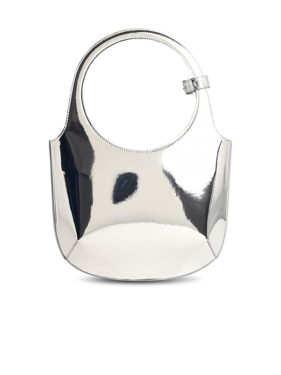 Courrèges 'Holy Mirror' Silver Leather Bag