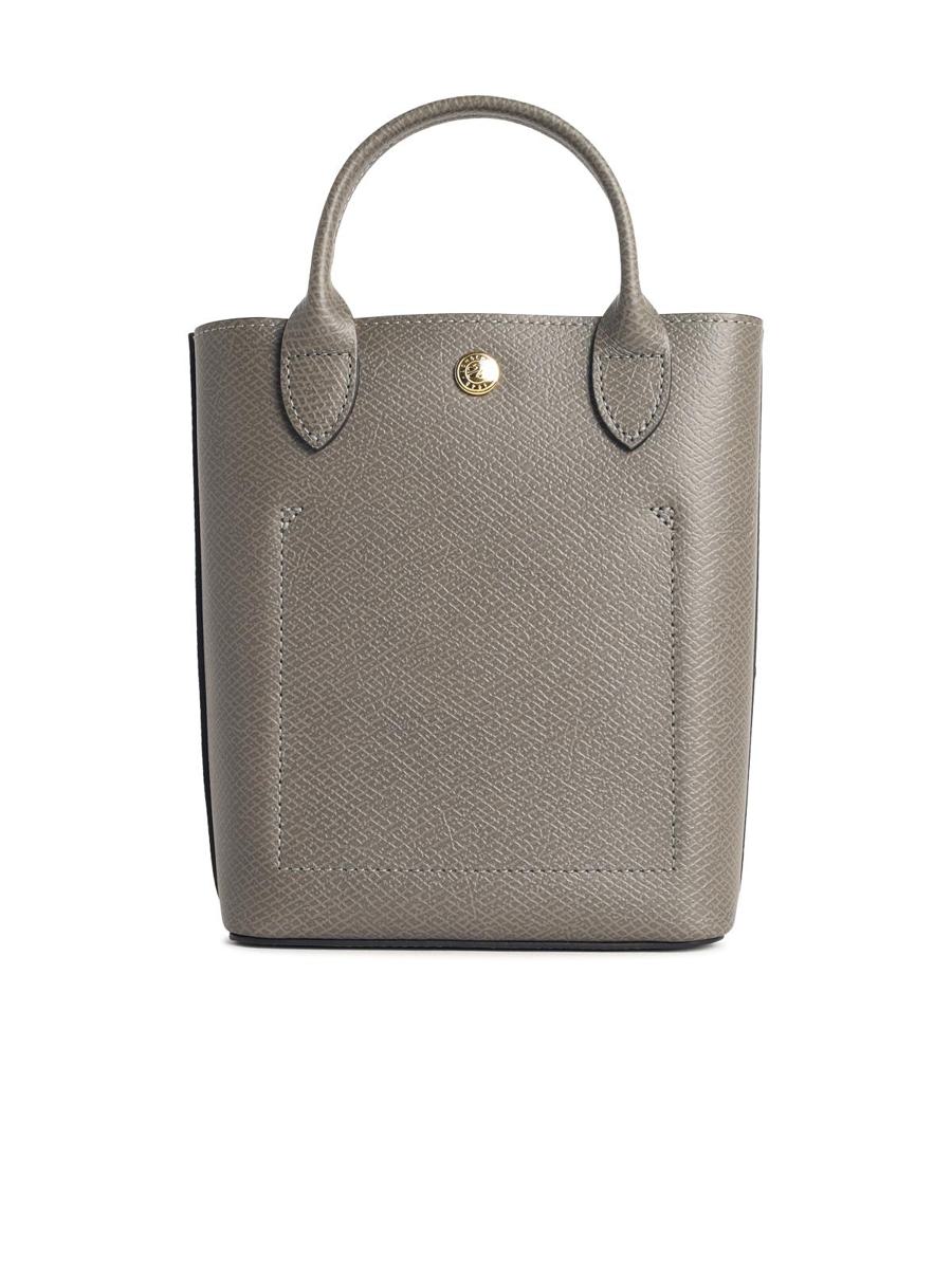 Longchamp 'Xs Epure' Where Grey Leather Bag