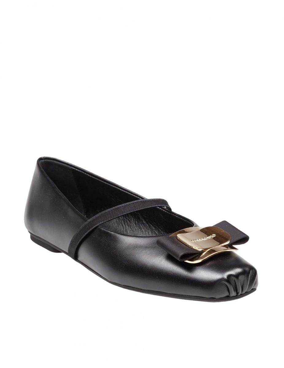 Salvatore Ferragamo Soft Leather Ballerina Flat