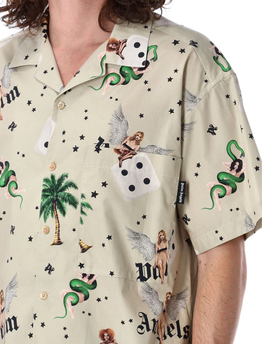 Palm Angels Pin-Up Bowling Shirt