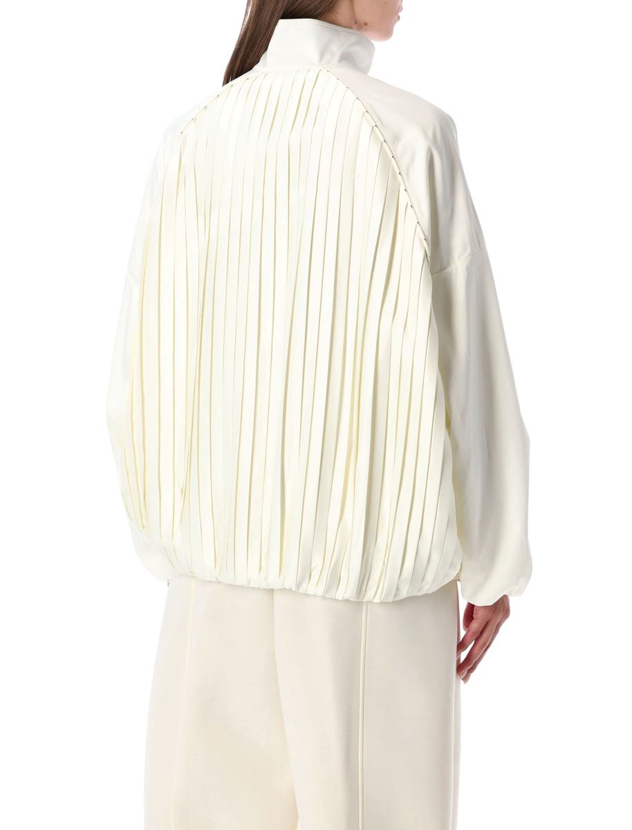 Nike Satin Pleated Oversized Tracksuit Jacket Sportswear Collection