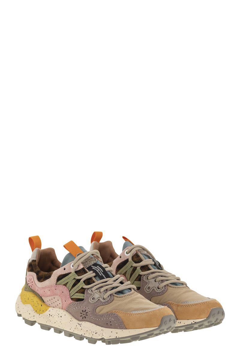 Flower Mountain Yamano 3 - Sneakers In Suede And Technical Fabric