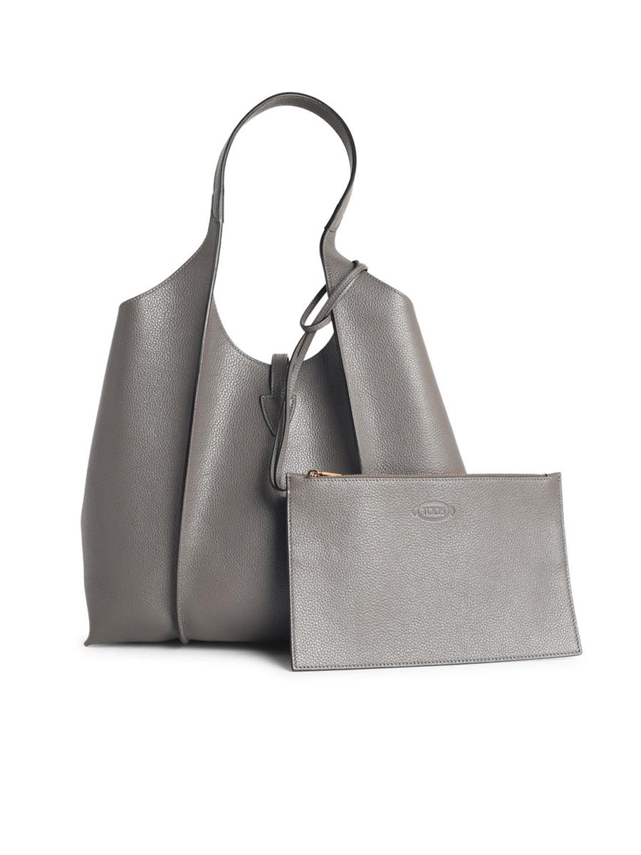 Tod'S Gray Leather Bag