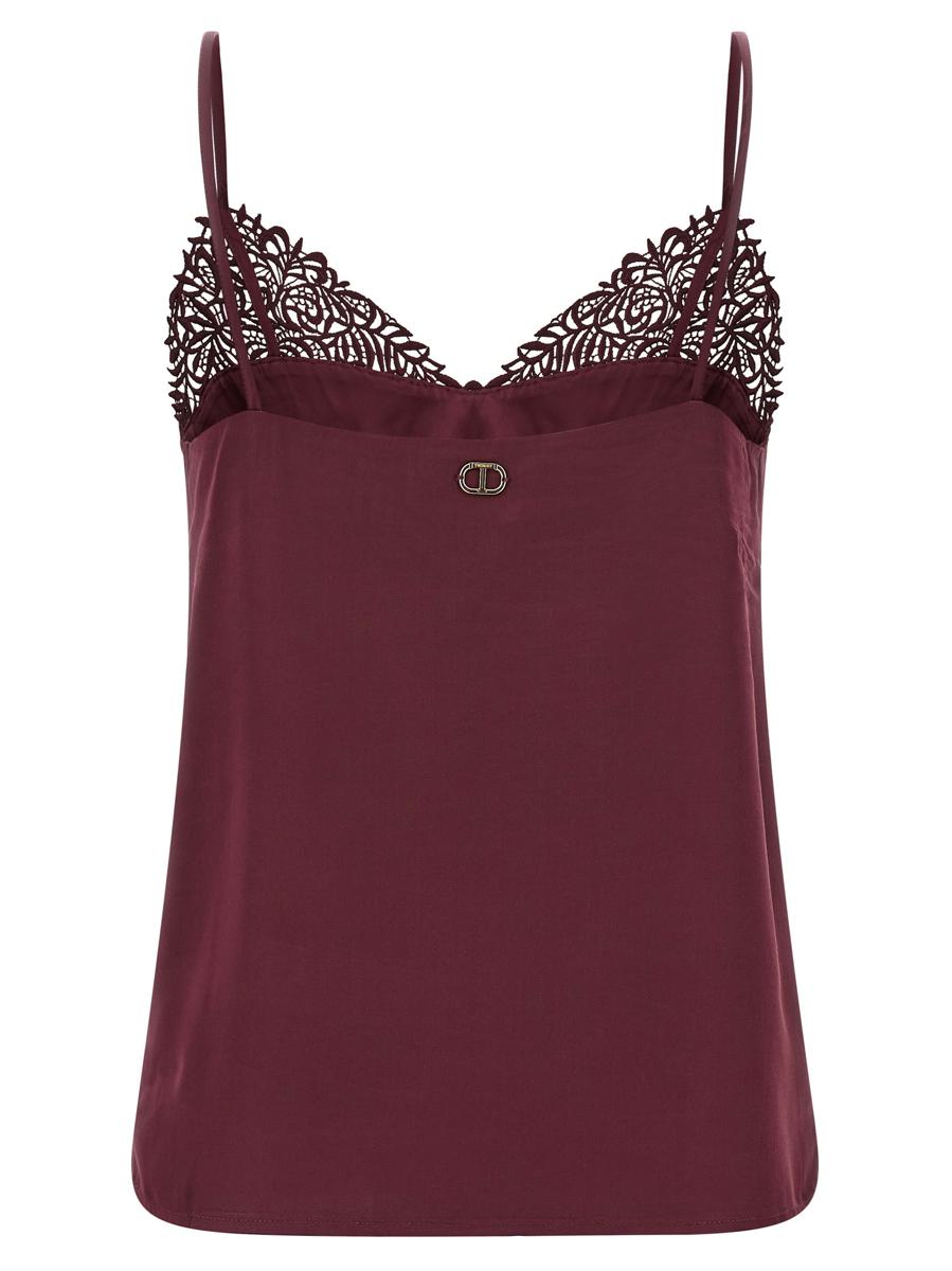 Twinset Satin Lace Top