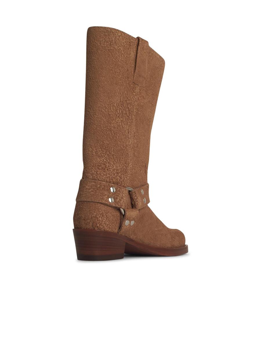 Paris Texas 'Roxy' Beige Suede Boots