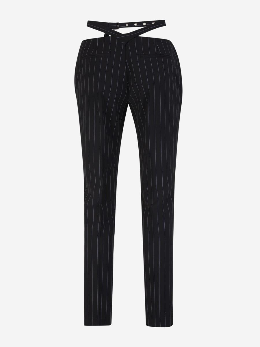 The Attico Striped Belt Pants