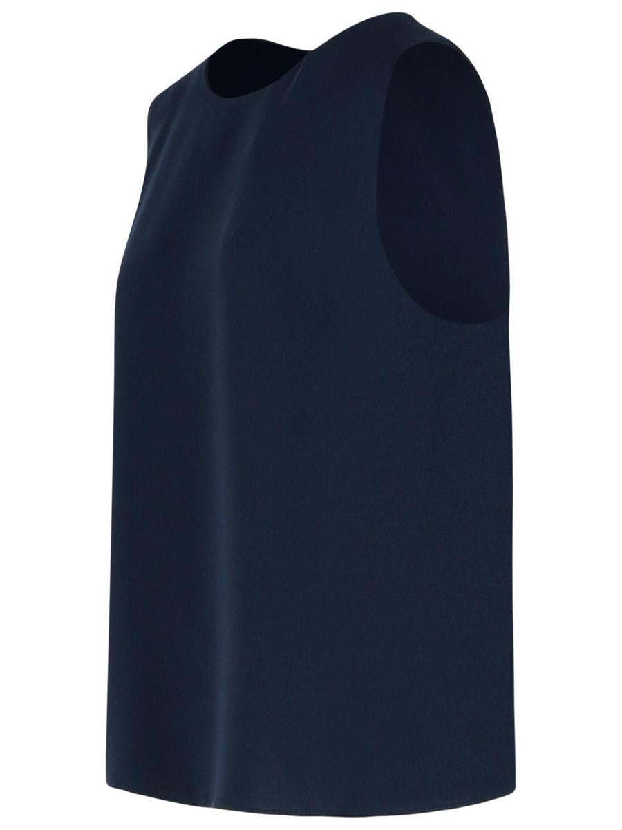 P.A.R.O.S.H. Blue Polyester Blouse