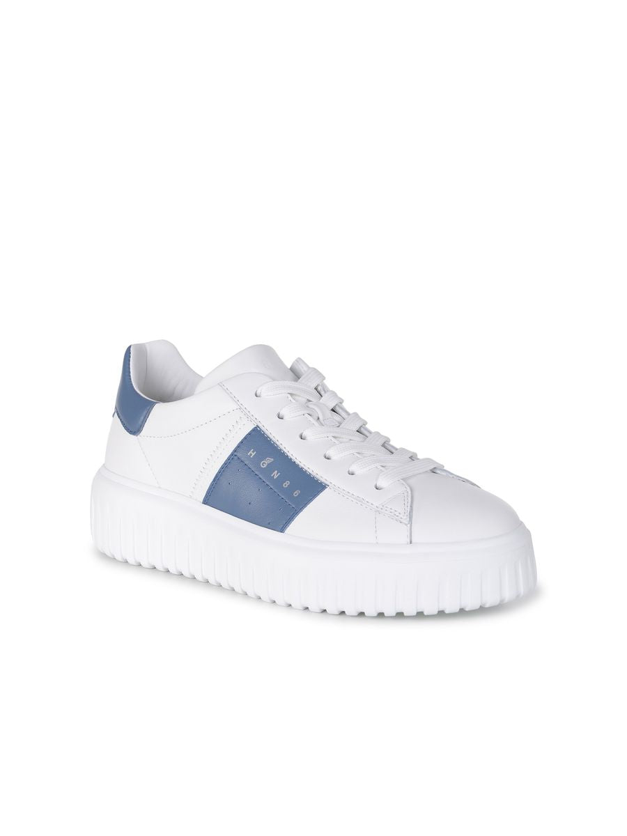 Hogan White H-Stripes Sneakers