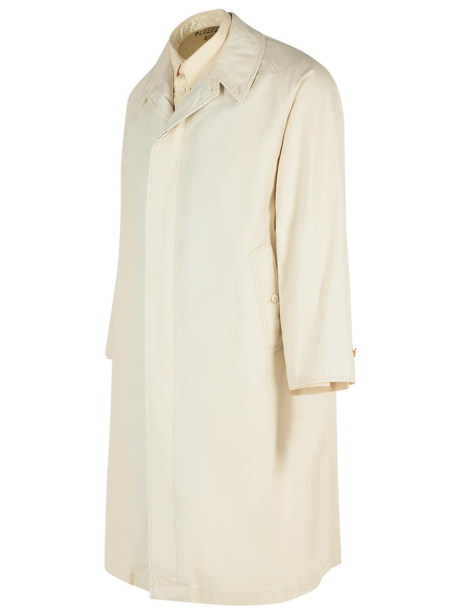 Maison Margiela Ivory Cotton Trench Coat