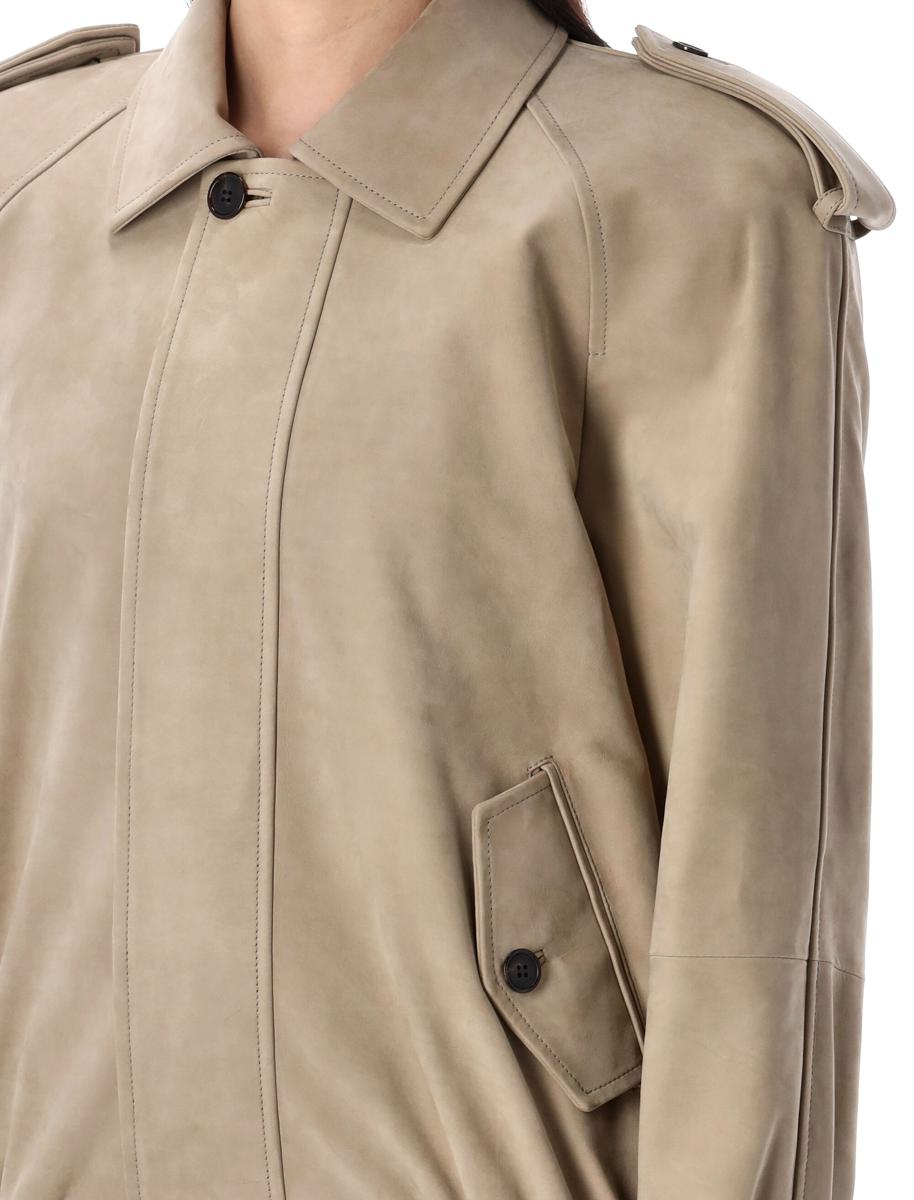 Saint Laurent Nubuck Bomber Jacket
