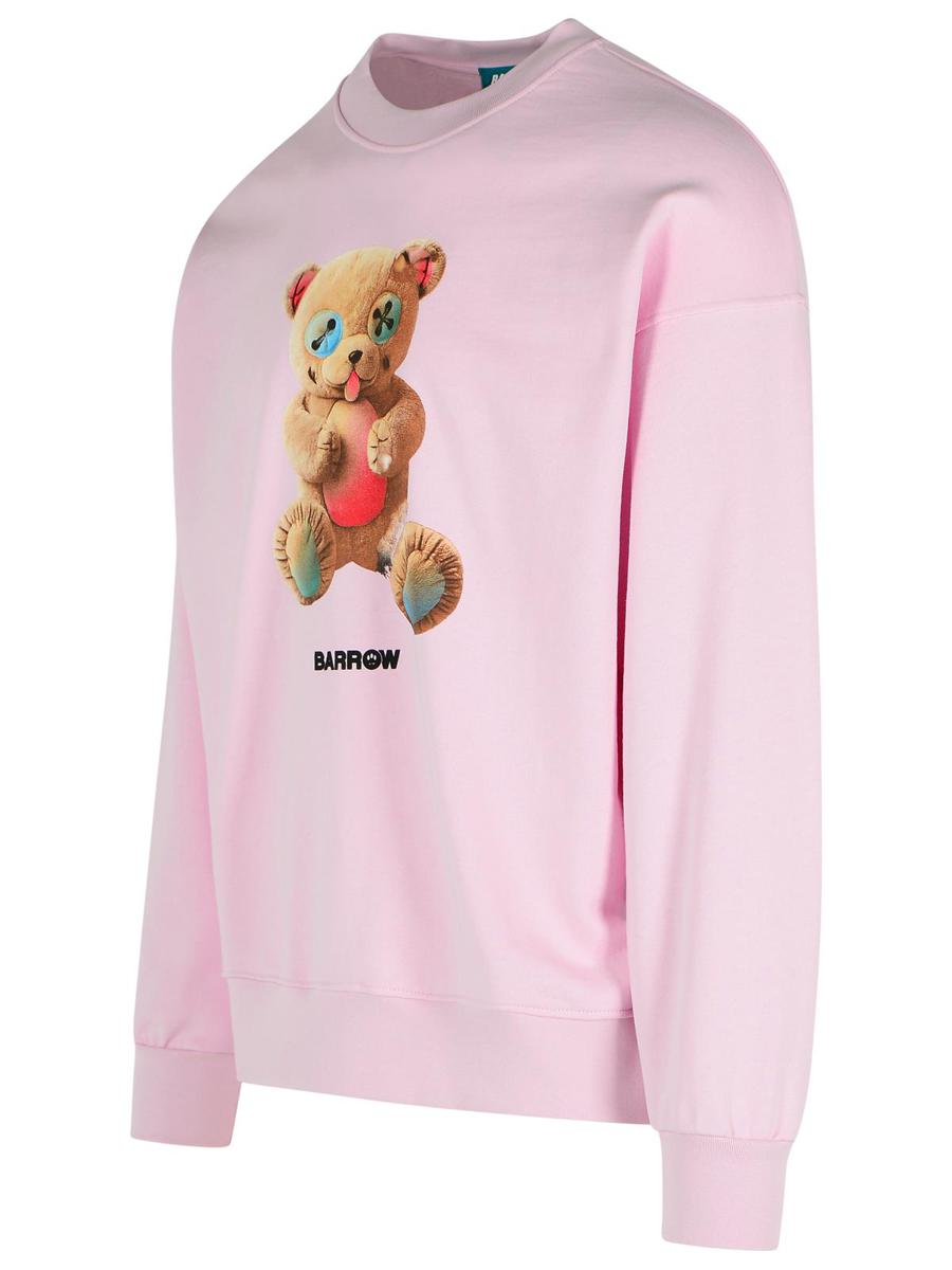 Barrow Pink Cotton Sweatshirt