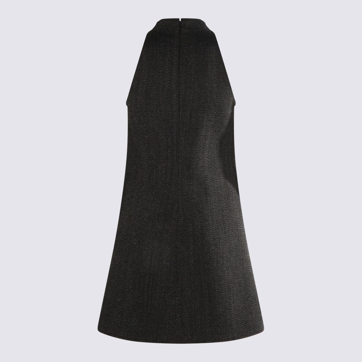 Courrèges Black Wool Mini Dress