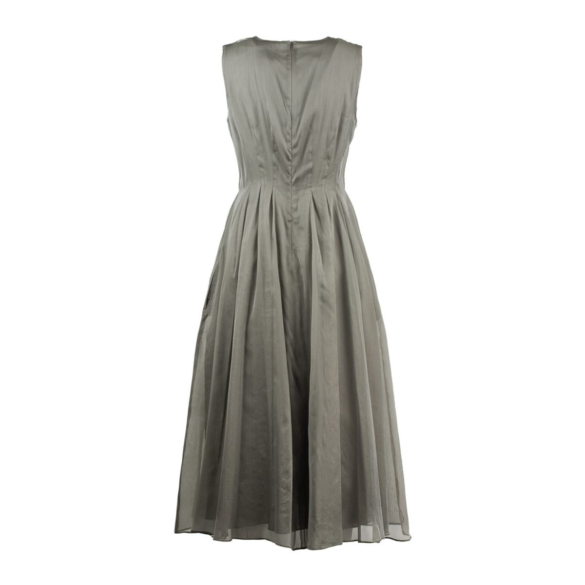 Max Mara Silk Mixed Organza Dress