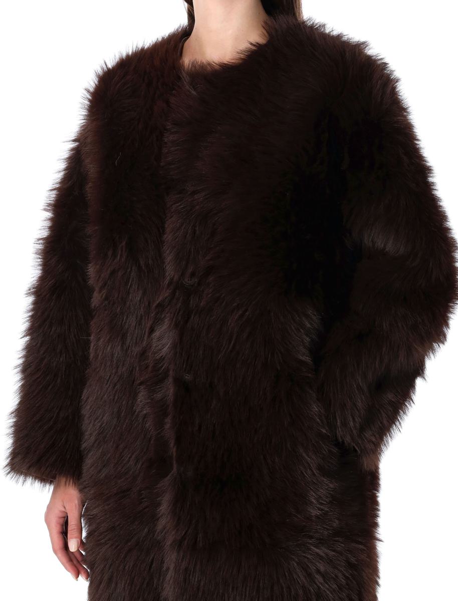 Urbancode Faux Fur Coat With Suede Interior