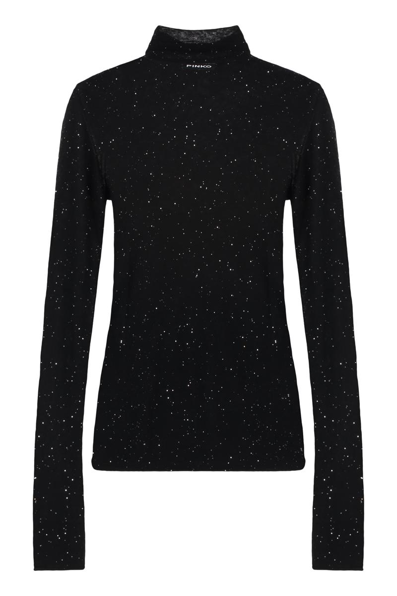 Pinko Moss Long Sleeve Sequin Top