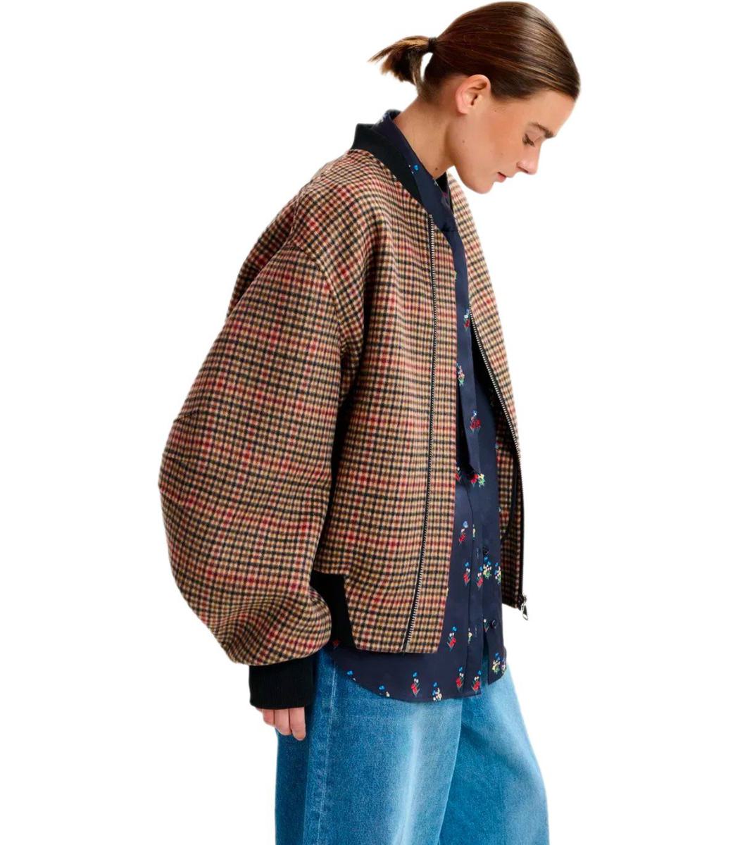 Essentiel Antwerp Antwerpiti Brown Bomber Jacket