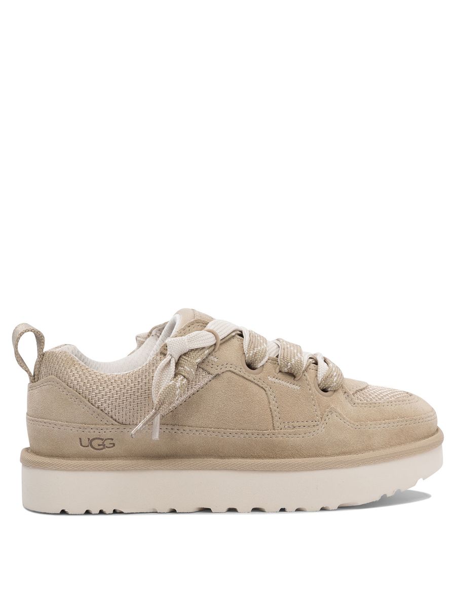 Ugg 'Lowlel' Beige Suede Sneakers