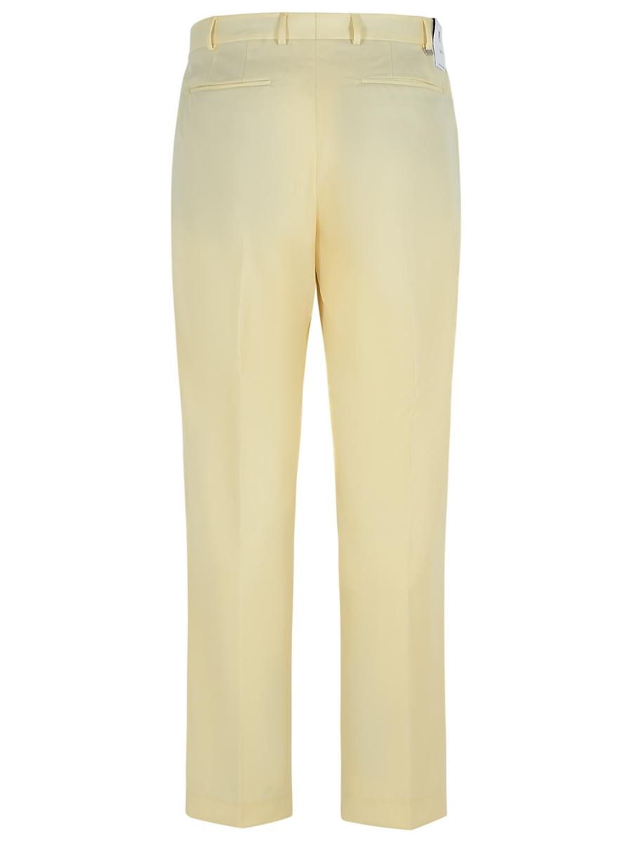 Pt Torino Ivory Virgin Wool Trousers