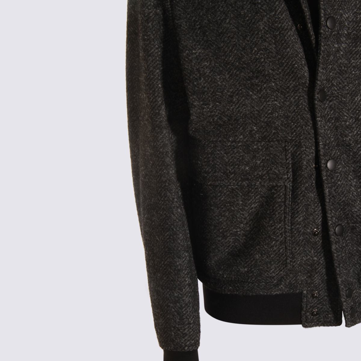Canali Grey Wool Blend Casual Jacket