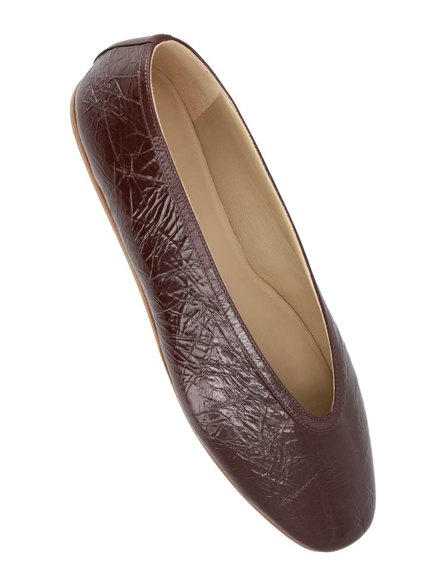Le Monde Beryl Luna Slippers Auberigne Naplack Leather