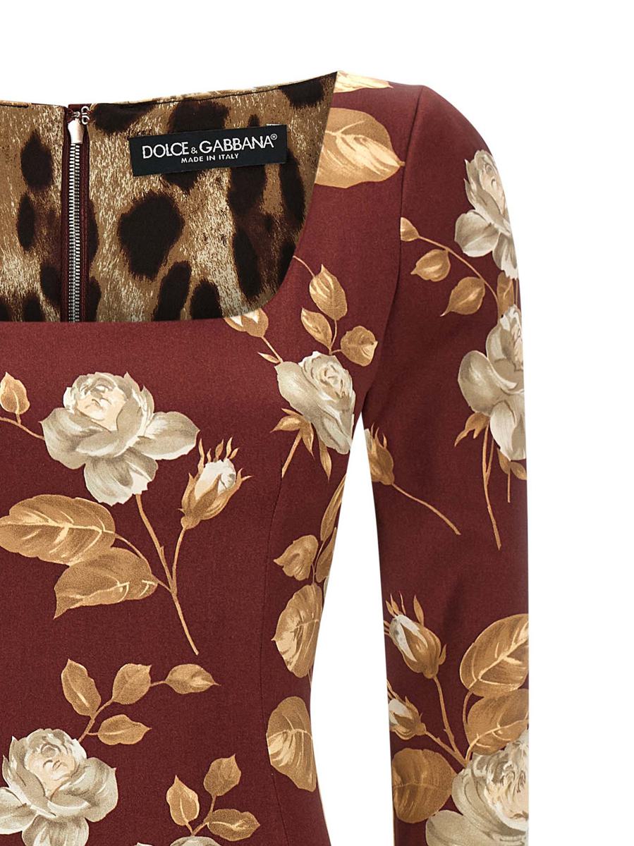Dolce & Gabbana  Rose Print Dress