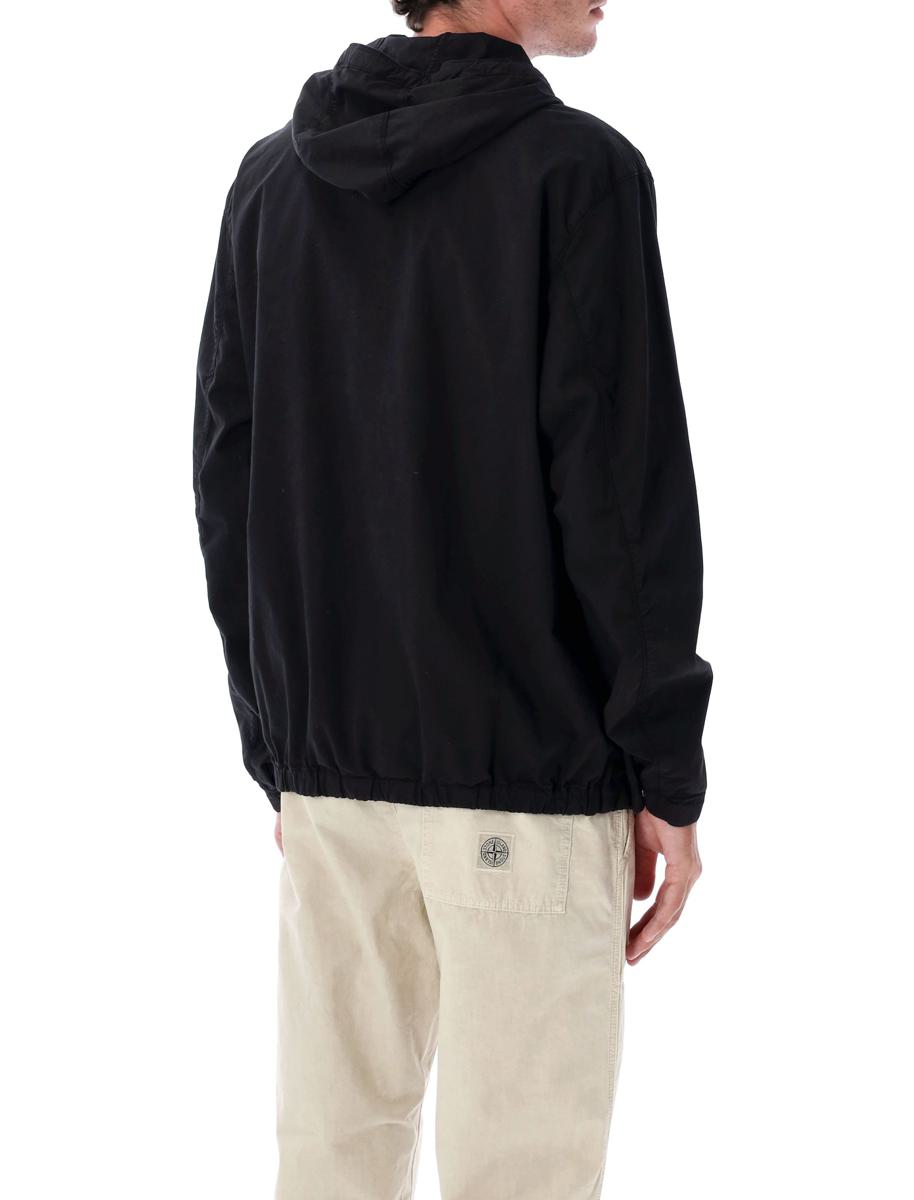 Stone Island Stretch Supima® Cotton Twill Hooded Jacket
