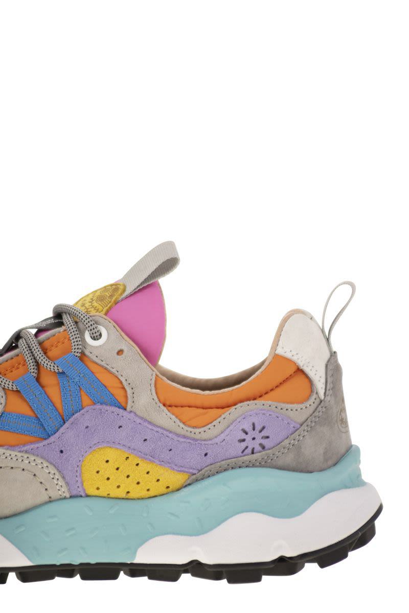 Flower Mountain Yamano 3 - Sneakers In Suede And Technical Fabric