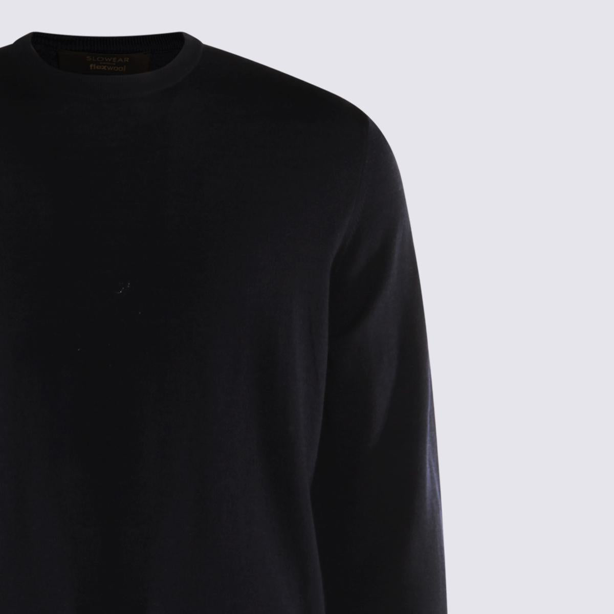 Zanone Dark Blue Wool Knitwear