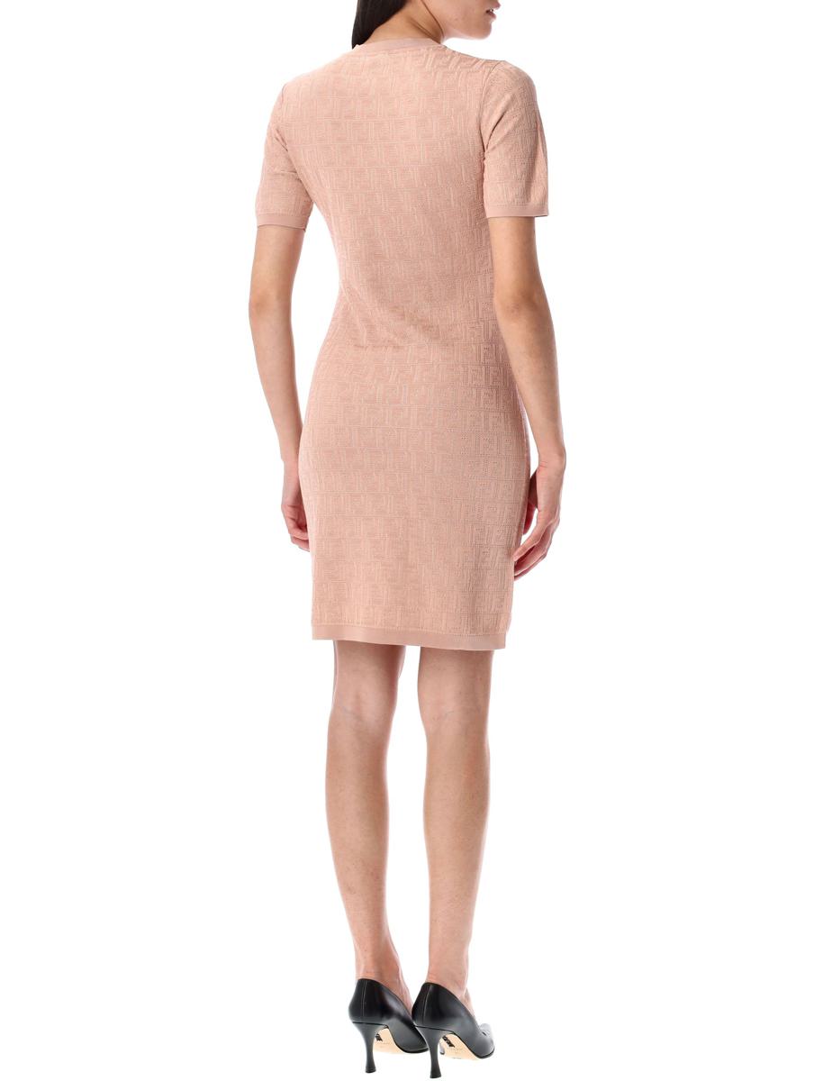 Fendi Ff Knit Mini Dress