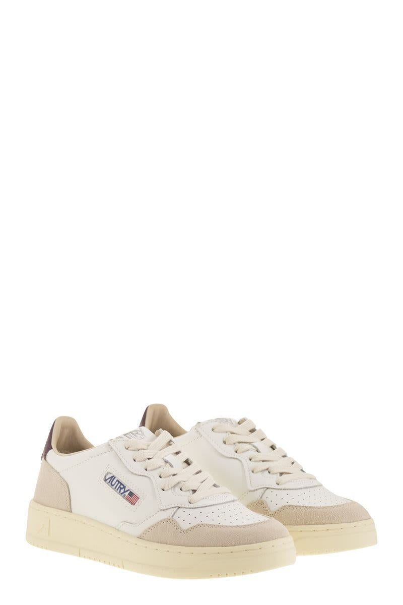 Autry Medalist Low - Leather And Suede Sneakers