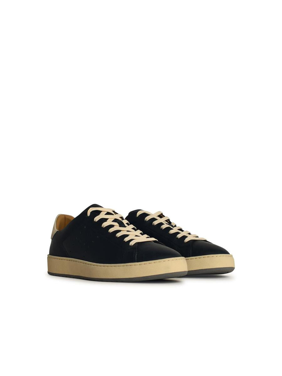 Hogan 'H672' Blue Leather Sneakers