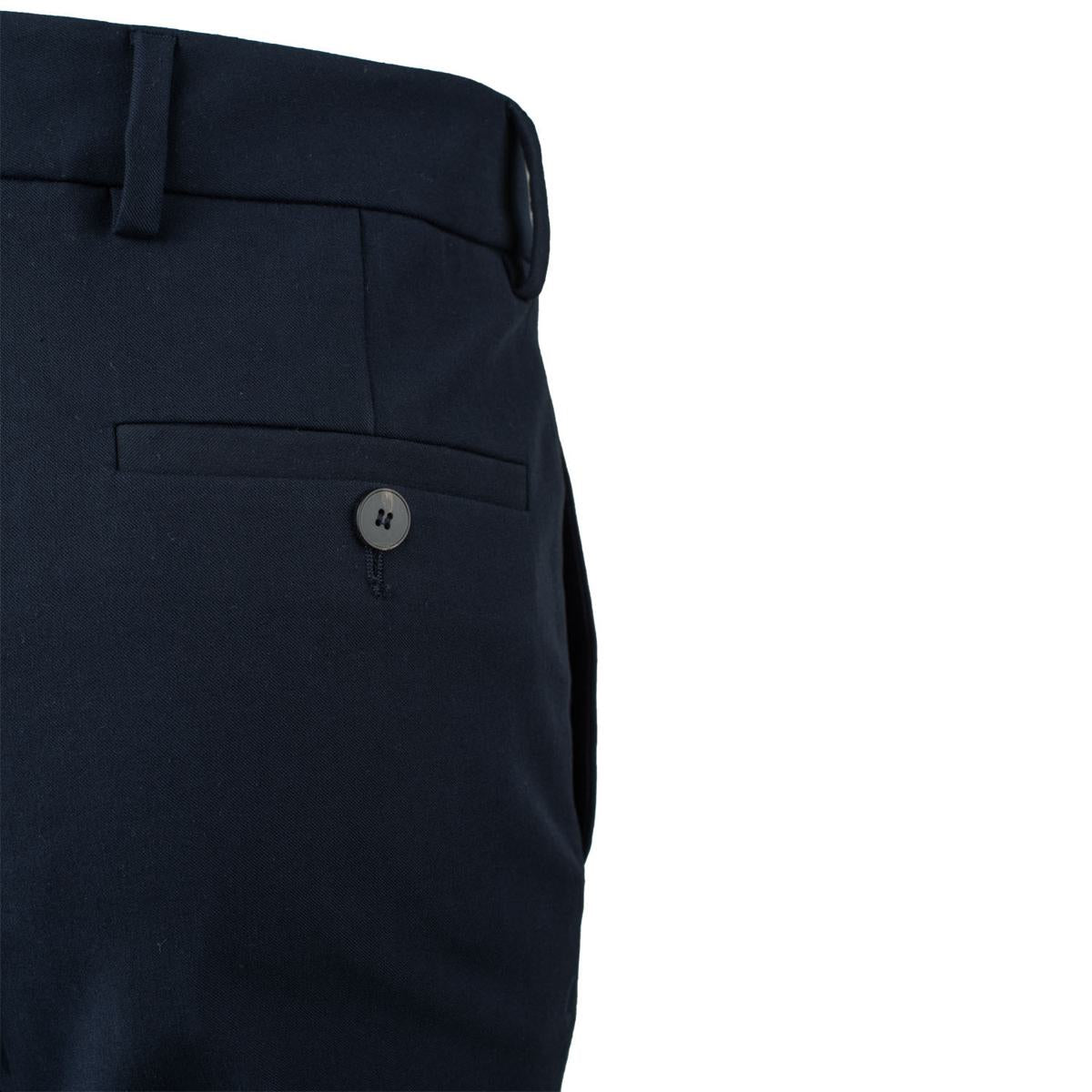 Via Masini 80 Blue Cotton Pants