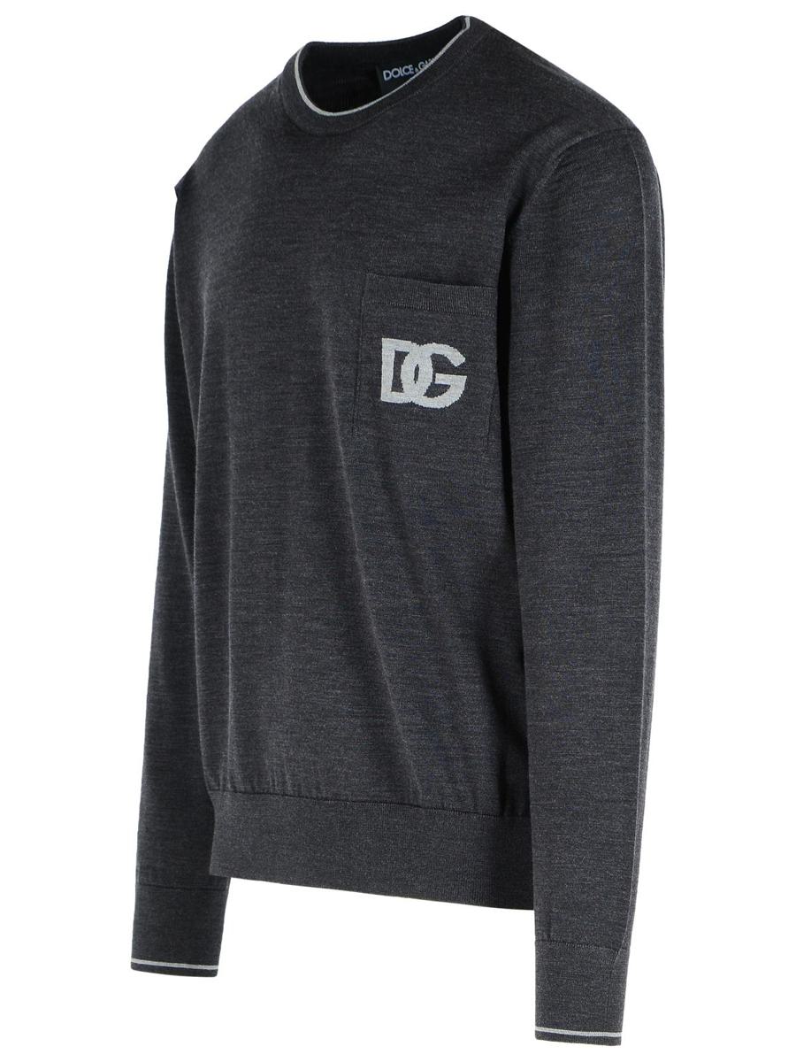 Dolce & Gabbana Grey Virgin Wool Sweater