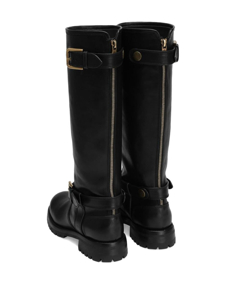 Dolce & Gabbana Calfskin Biker Boots