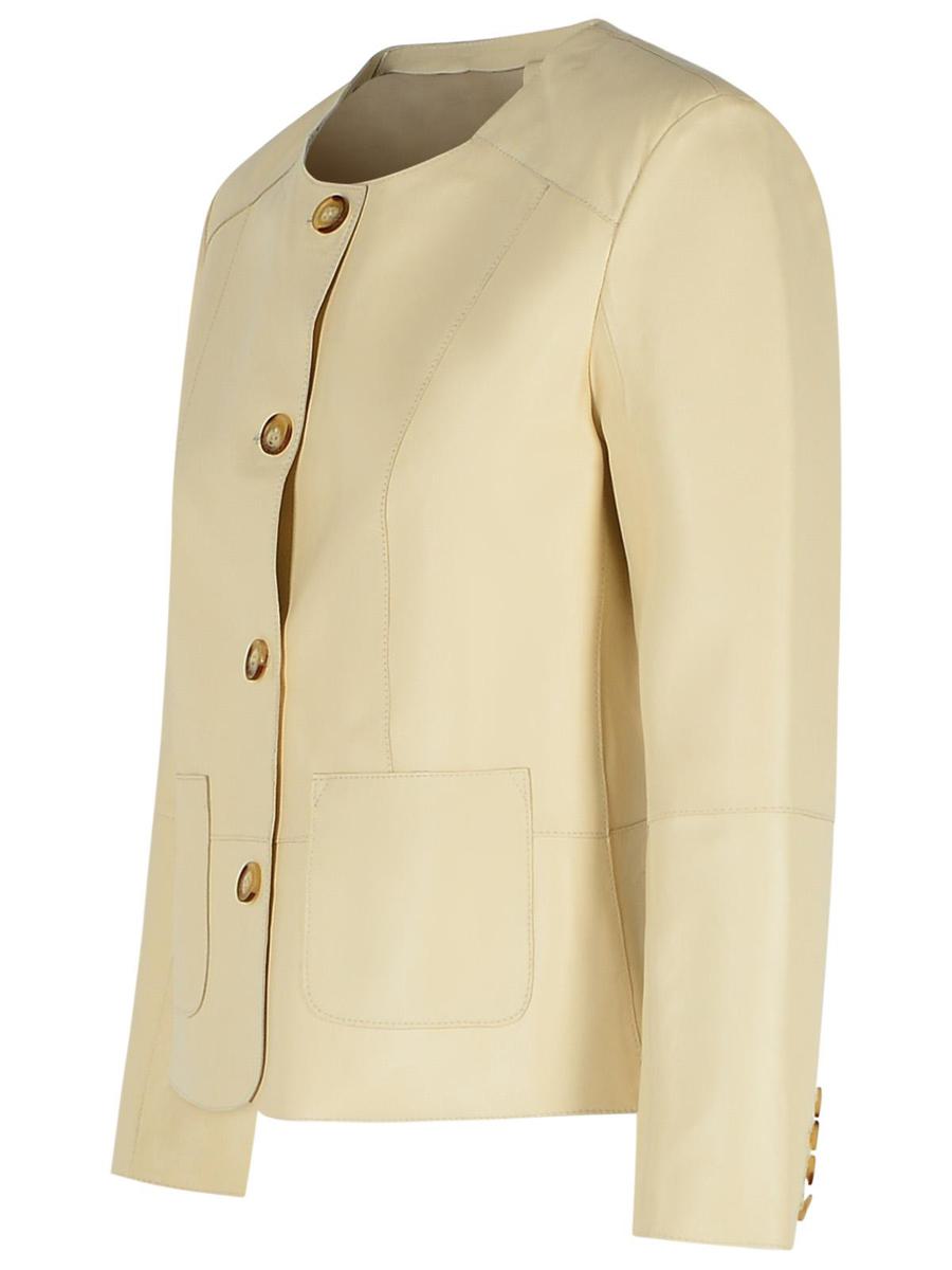 Bully Ivory Leather Jacket