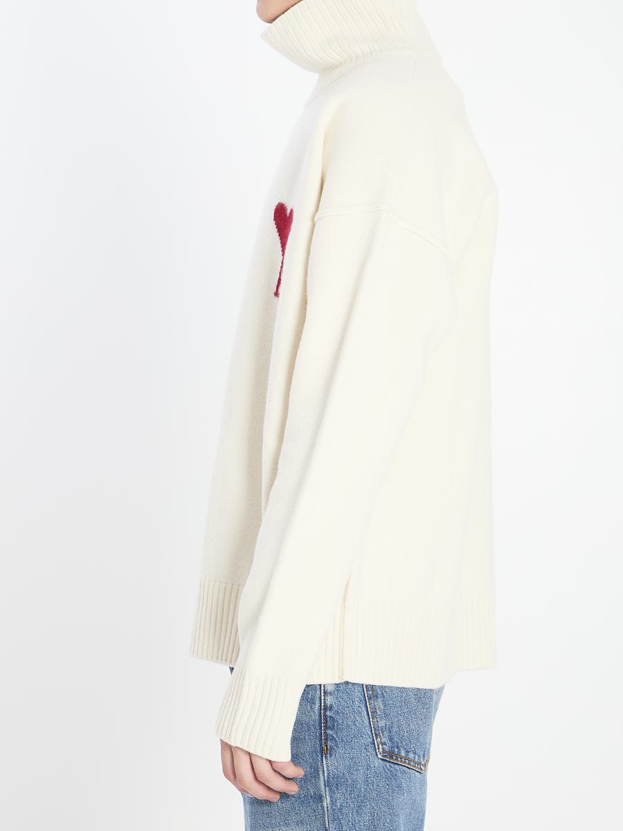 AMI Paris De Coeur Turtleneck Sweater