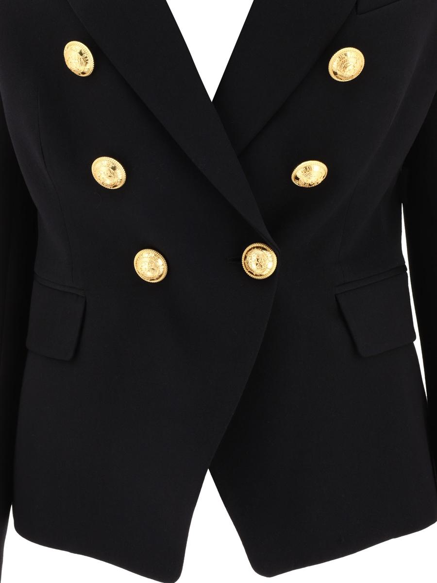 Balmain Double-Breasted Wool Jacket