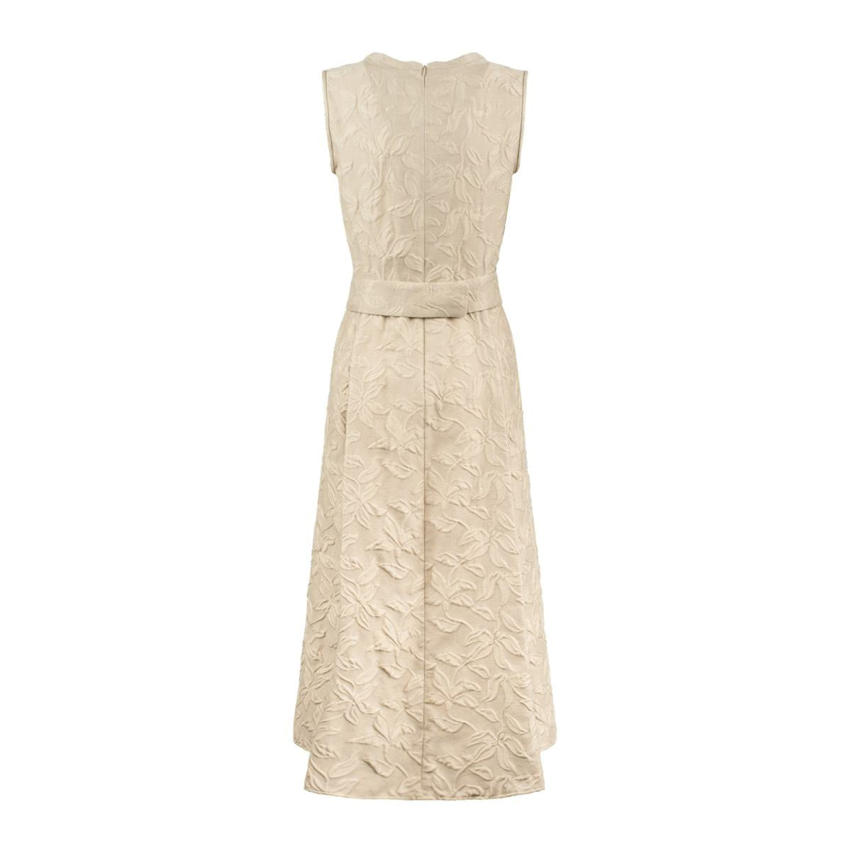Max Mara Jacquard Dress With Belt