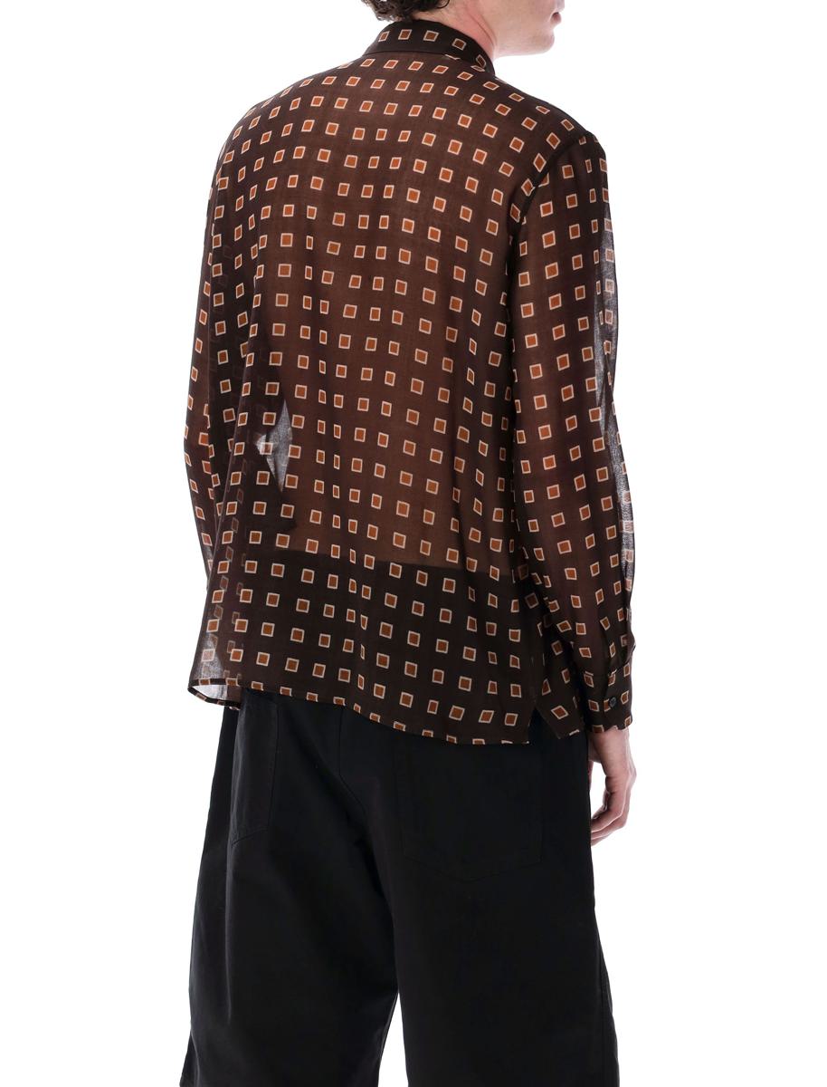 Saint Laurent Squared Wool Etamine Shirt