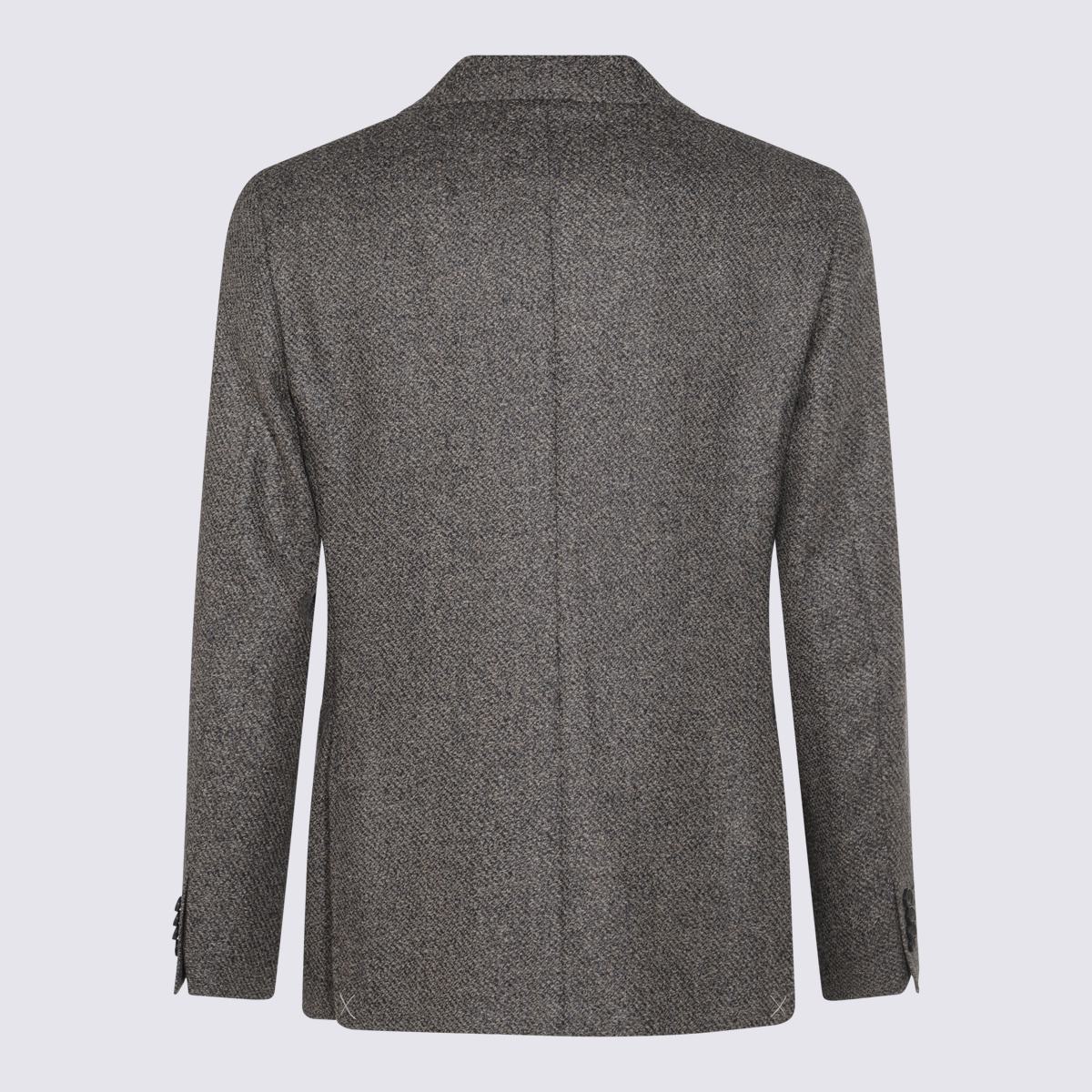 Canali Grey Wool Blazer