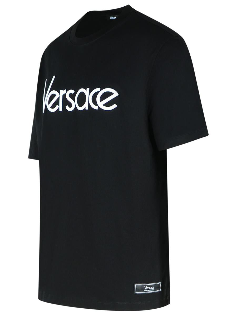 Versace Black Cotton T-Shirt