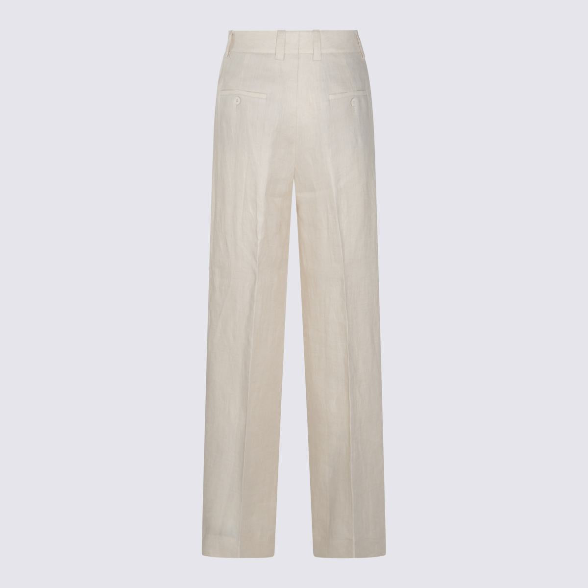 Incotex Beige Linen Pants