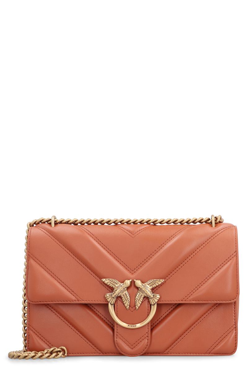 Pinko Love Bag Leather Crossbody Bag