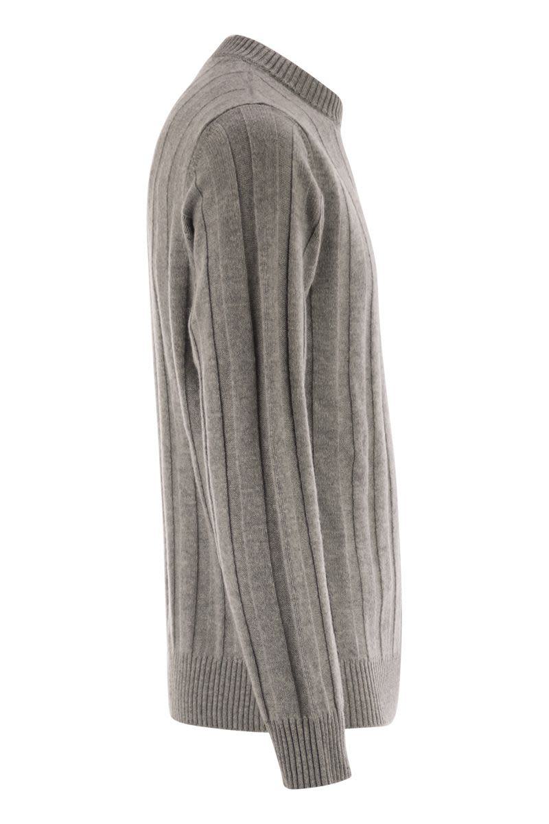 Peserico Wool And Cashmere Ribbed Jumper