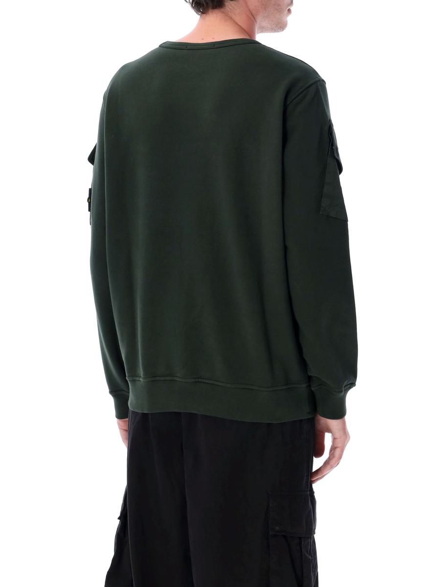 Stone Island Brushed Organic Cotton Sweatshirt