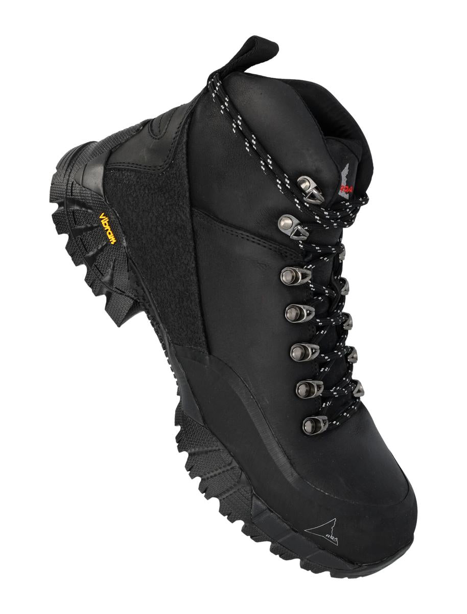 Roa Andreas Black Kudu Leather Boots