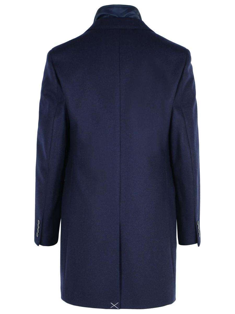 Fay Blue Wool Blend Coat