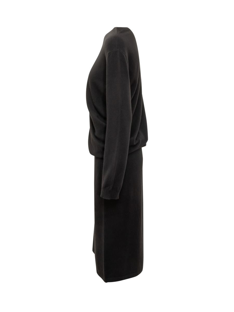 Fabiana Filippi Black Dress With Draping By Fabiana Filippi