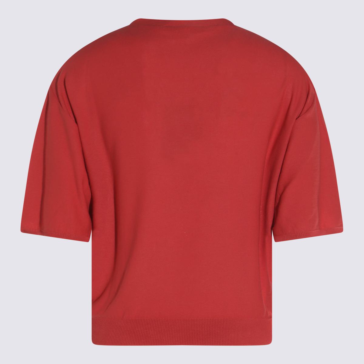 Antonelli Red Linen T-Shirt