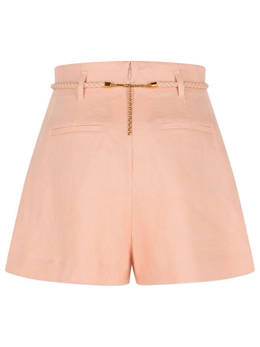 Zimmermann Pink Silk Blend Shorts